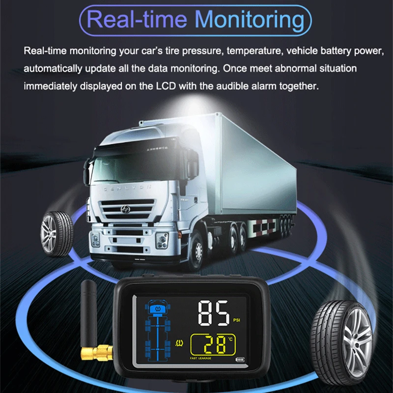 TPMS Автосигнализация датчик давления в шинах для тяжелых грузовиков поддержка