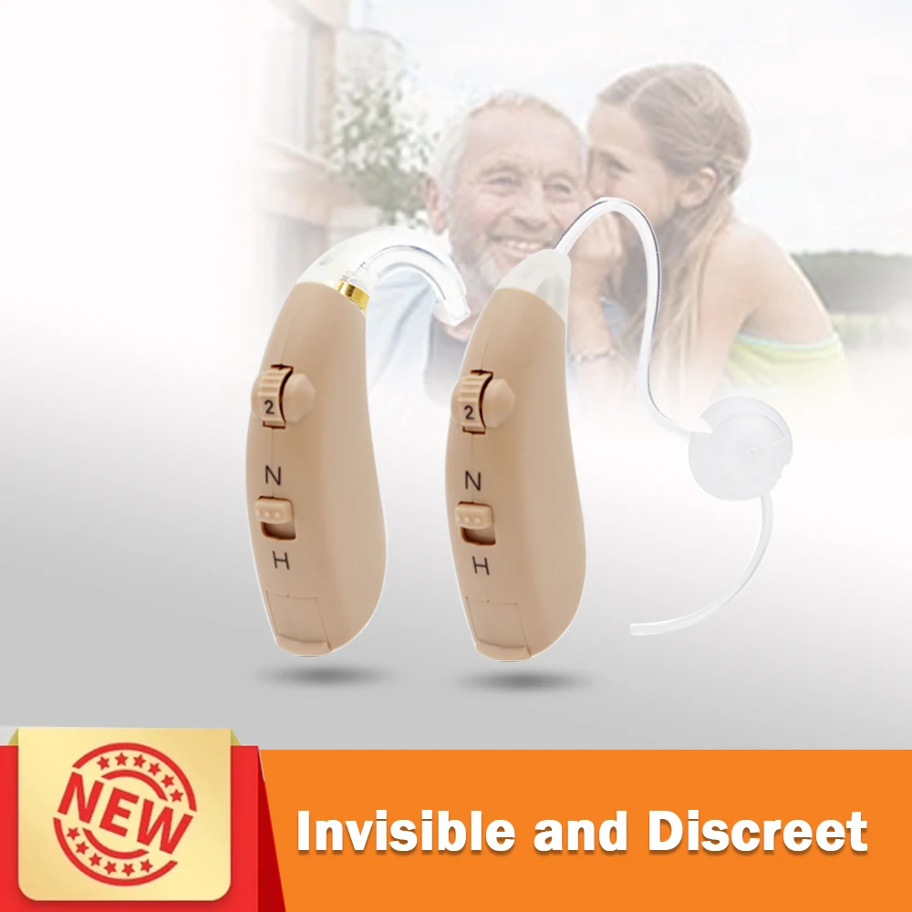 Новинка 2020 Классический слуховой аппарат средней мощности с тонкими трубками BTE