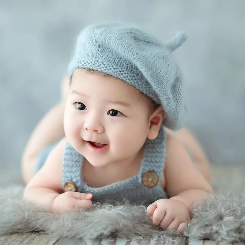 Accesorios de fotograf&iacute;a para reci&eacute;n nacidos, boina, pantalones y sombrero para beb&eacute;s, Accesorios para reci&eacute;n nacidos-3