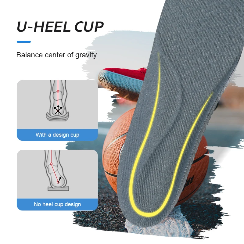 UPAKME  Sneakers Air Cushion Insoles PU Memory Foam Sport Support Inserts  Popcorn Orthopedic Shoe Pad For Feet Men Women Insert
