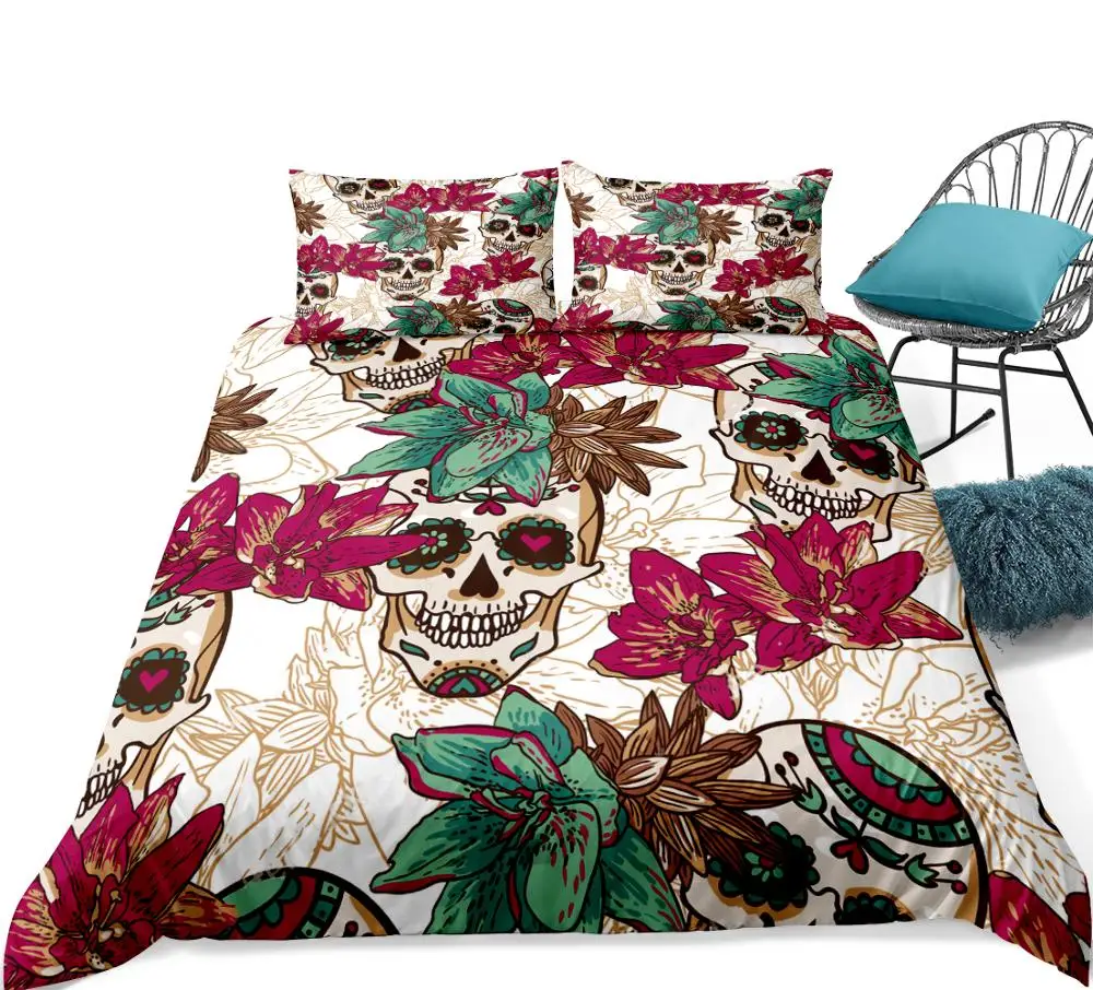 Хэллоуин Комплект постельного белья 3D фонарь-тыква пододеяльник набор черное