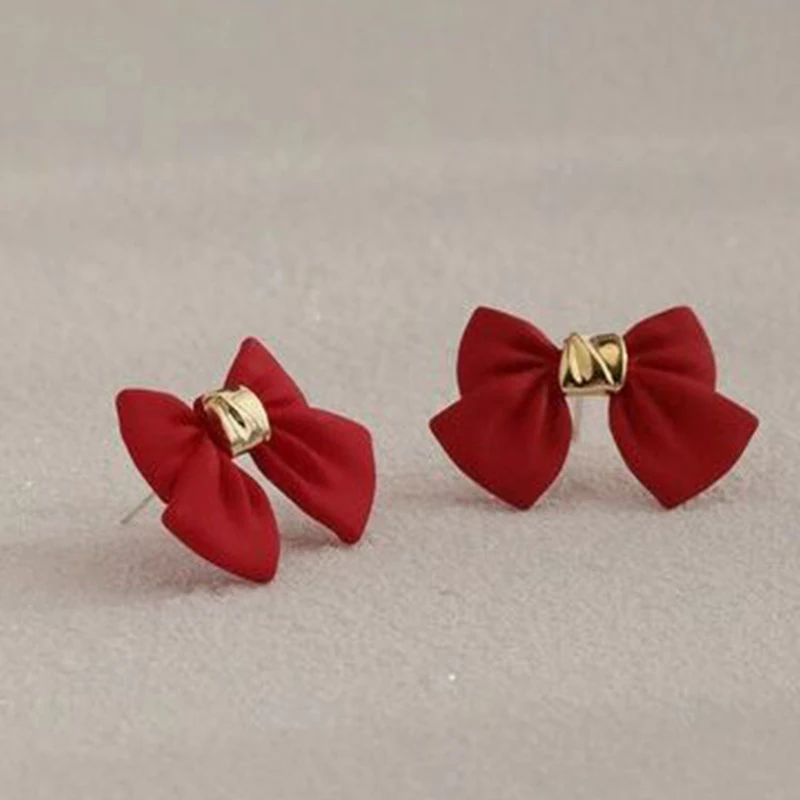 

Hot Trendy Cute Earrings Fashion Jewelry Earrings Bowknot Stud Earrings For Women Brincos Statement Earrings Women's Earrings
