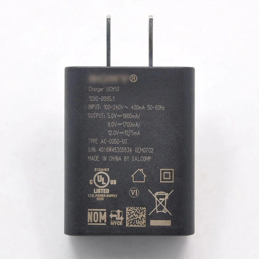 

Оригинальное подходящее зарядное устройство UCH10 XZ XZP XZS быстрое зарядное устройство QC2.0 Быстрая зарядка 5 в 9 в 12 В Быстрая зарядка