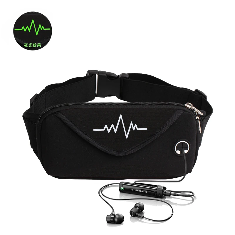 Men Printed Waist Bags Women Casual Fashion Travelling Belt Bag Fanny Waistbag Mobile Phone Biking Unisex Waist Pack Bum Bag