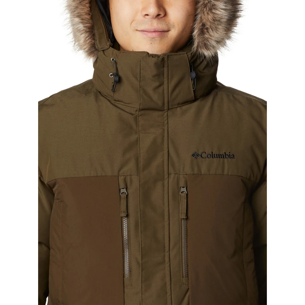 Куртка с утеплителем Columbia Marquam Peak Fusion для мужчин зеленого цвета Sportmaster Sport Master зимние куртки одежда для походов путешествий кемпинга спортивная одежда.