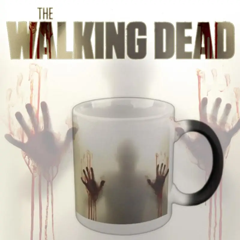 The Walking Dead Zombies керамическая Термочувствительная кружка для кофе и чая меняющая