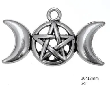 

20pcs Star Moon Hang Pendant Fit Necklaces, Bracelets DIY Accessories