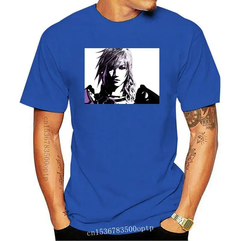 

New Men t-shirt Final Fantasy Xiii Ffxiii Game Anime Lilac Color T Shirt(1) tshirt Women t shirt