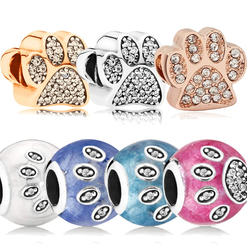 Медвежонок лапа ПЭТ следы высокое качество подвеска амулеты браслет и сделай сам