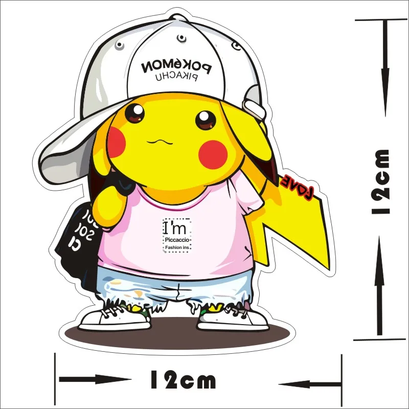 Забавная наклейка для автомобиля Пикачу развевающаяся хвостом стеклоочистителя