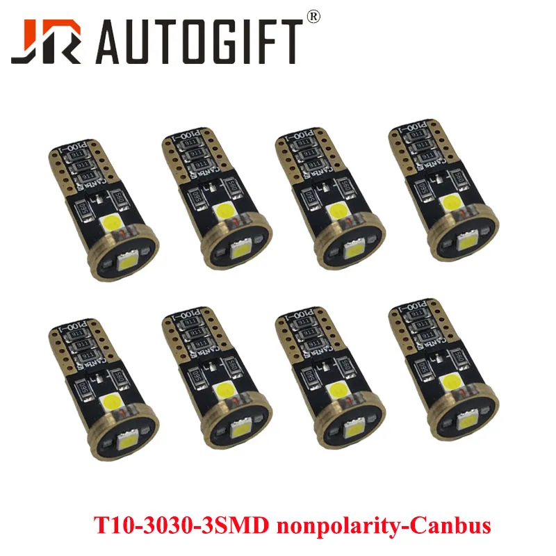 100 шт. T10 Led Canbus W5W 3030 3SMD светодиодные лампы Автомобильные световые индикаторы
