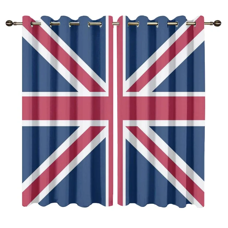 Затемняющие шторы для гостиной спальни с 3D изображением флага Великобритании |