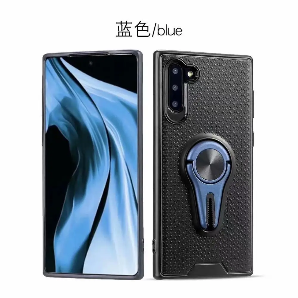 blue Магнитный Автомобильный держатель Подставка чехол для телефона чехол для samsung Galaxy Note 10 Note 10 plus - Цвет: blue