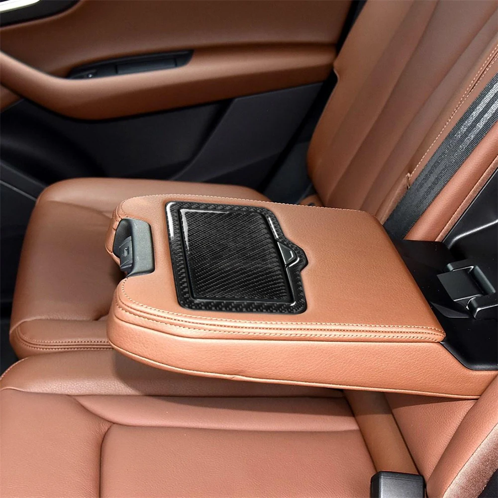 

Black Stickers Carbon Fiber Cover Trim For Audi Q7 SQ7 (4M) 2016-2019 Rear Drain Cup Panel 3PCS Car Accessories