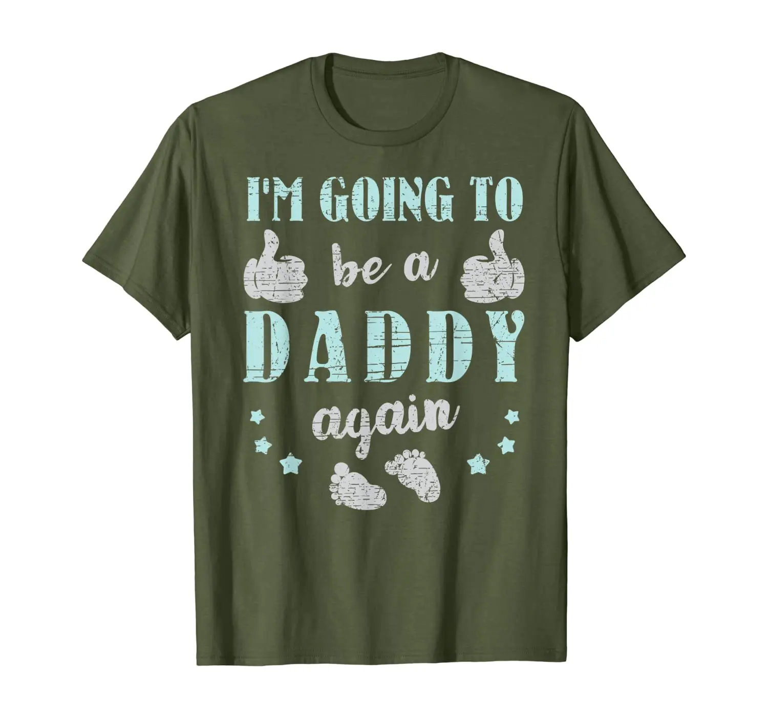 

Mens Going To Be A Daddy Again T-Shirt Husband Father Dad Gift