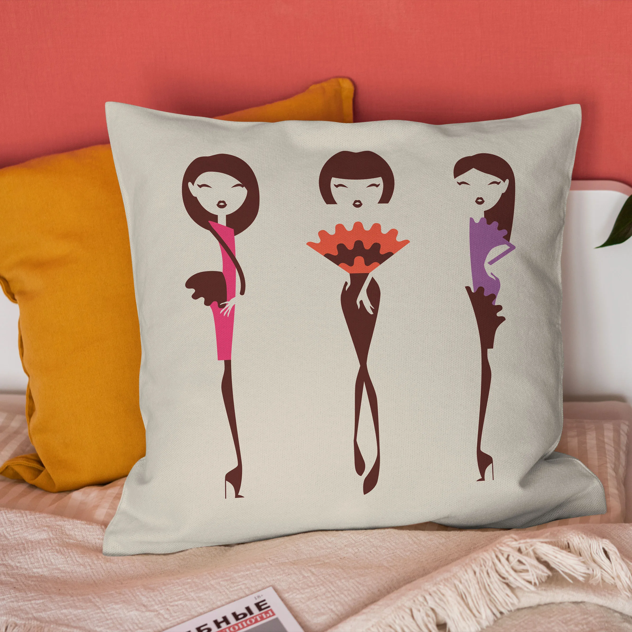 

Home Decoration Pillow Modern Girl Pillow Case Decoration Home Furnishing 45*45 Nordic Sofa Cushion Cover Car Decoration