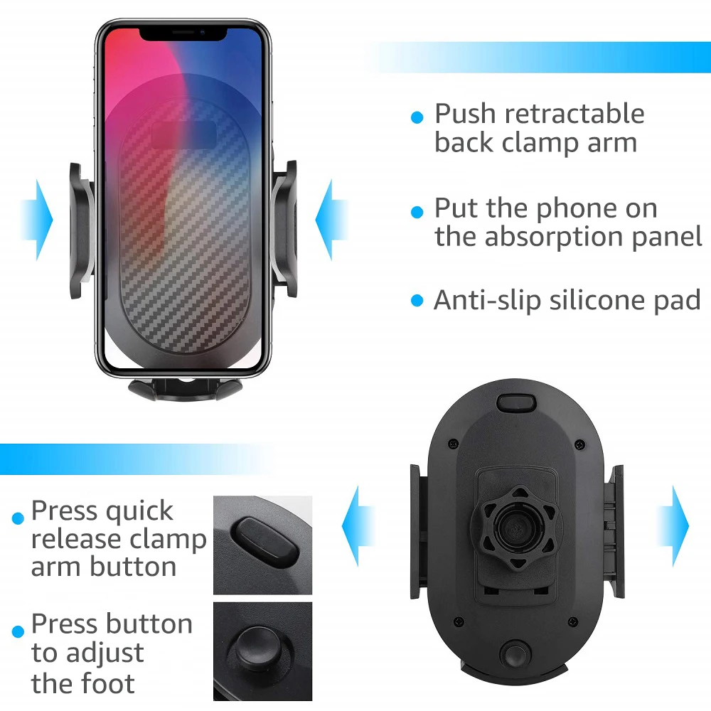 Автомобильный держатель для телефона на лобовое стекло iPhone Xs Max Xr X 8 7 дюймов