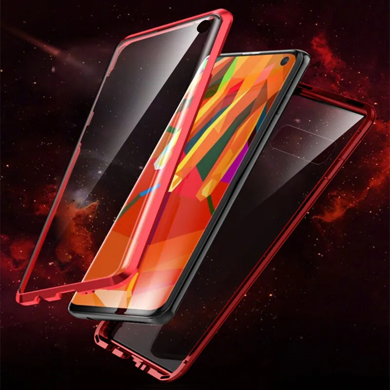Роскошный чехол-накладка на заднюю панель для samsung Galaxy A30 A50 A20, адсорбция для Galaxy A 50 30 20, двусторонний Магнитный чехол из закаленного стекла