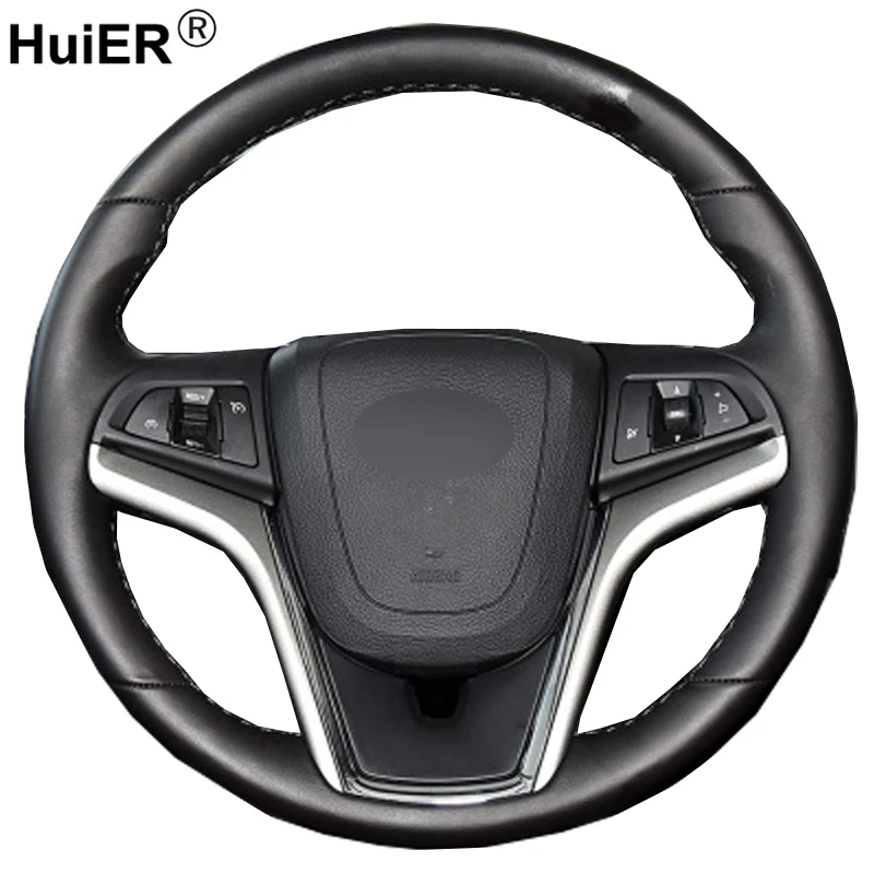 Hand Sewing Car Steering Wheel Cover Volant Braid on the Steering wheel For Chevrolet Malibu 2011 2012 2013 Volt 2011
