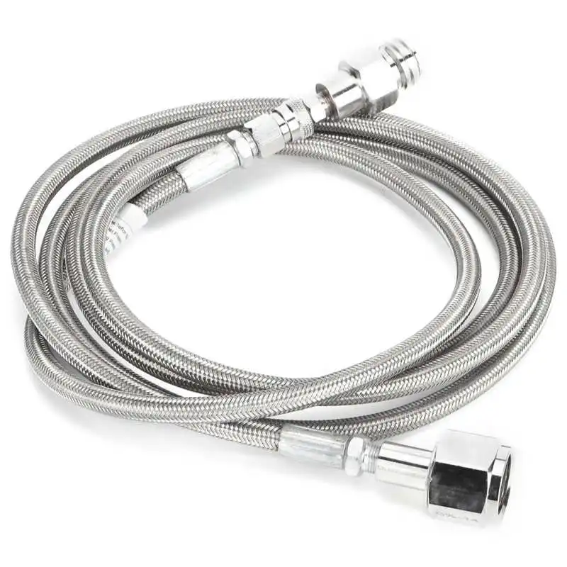 

metal drinking straw G5/8-14 // TR21-4 External Soda Hose CO2 Tank High Pressure Hose Adapter Kit Accessory 2.5m straw