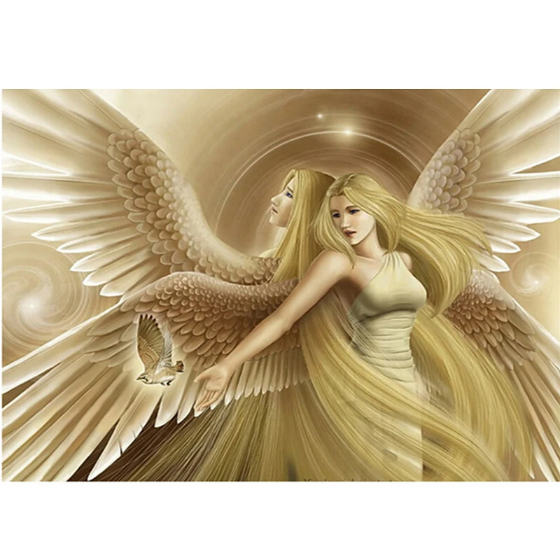 

5d Diamond Painting Cross Stitch Full Magic Square/Round Diamond Embroidery Sexy Angel Wings Women Home Decoration People Hobby