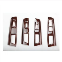 4pcs car electric window switch door panel cover trims frame for subaru forester 2008 2012