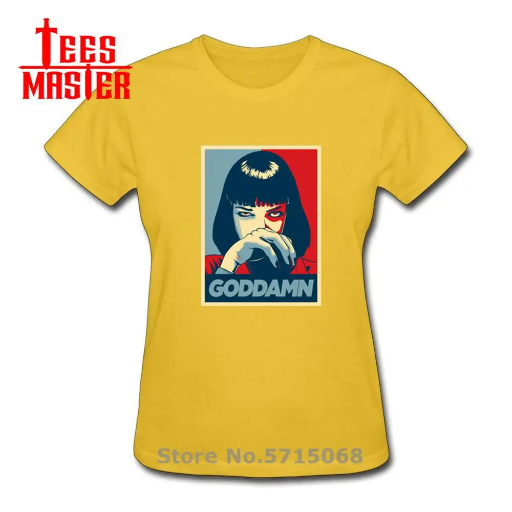 Camisa Квентин Тарантино плёнки Футболка женская из хлопка с логотипом фильмов