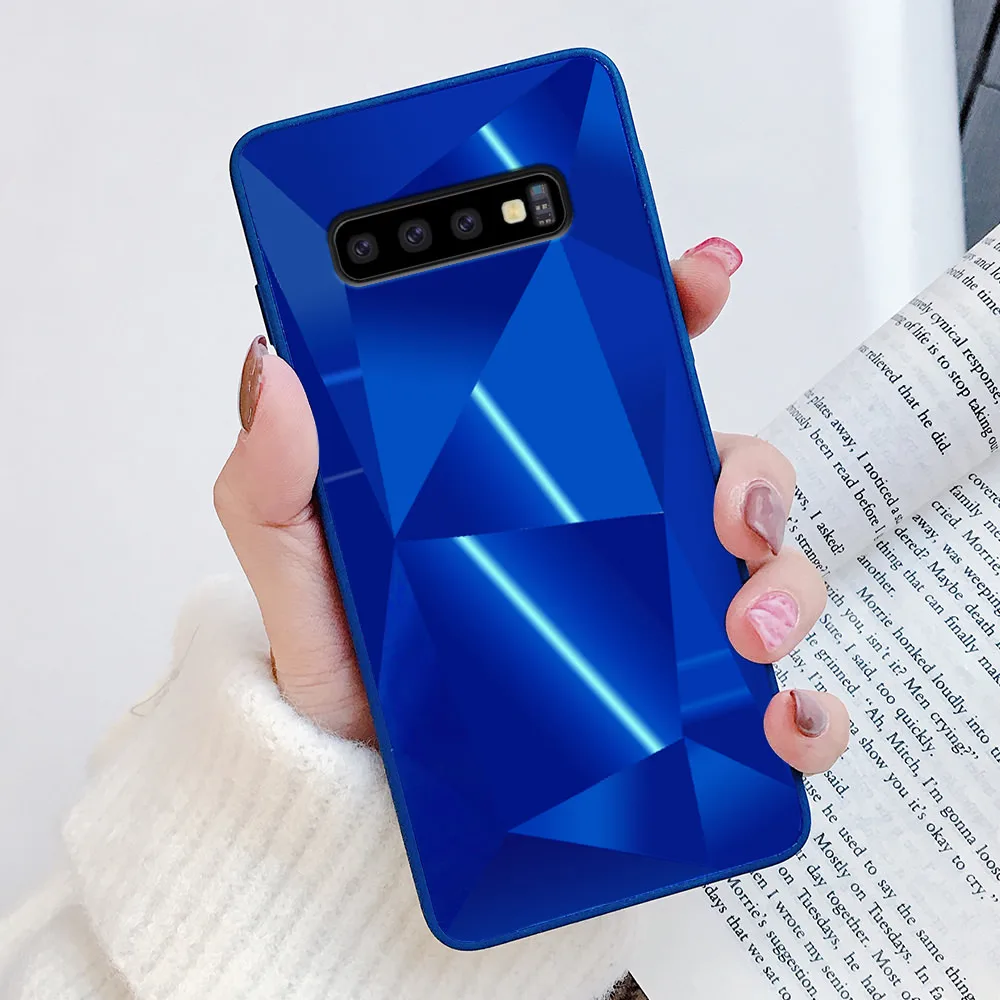 LAPOPNUT Алмазный Лазерный ударопрочный чехол для Samsung S20 Ultra S8 S9 S10 Plus S10e тонкий ТПУ