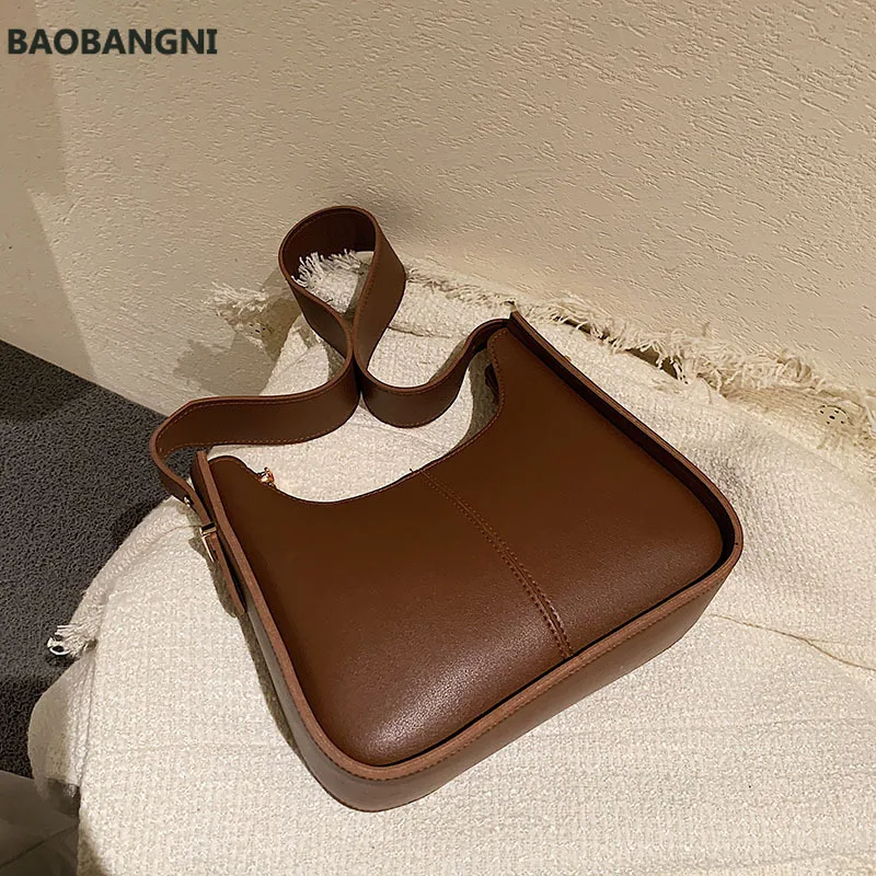 Shoulder Bags For Women Leather Adjustable Strap Shoulder Bag Women Casual Satchels Wide Straps Fashion Women Bag