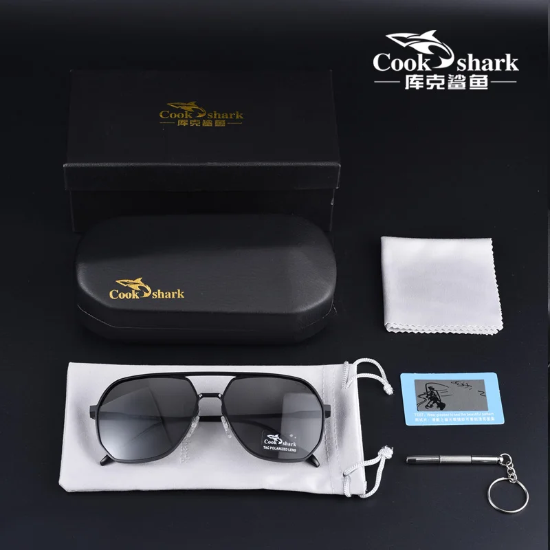 Мужские поляризационные солнцезащитные очки Cook Shark специальные для вождения