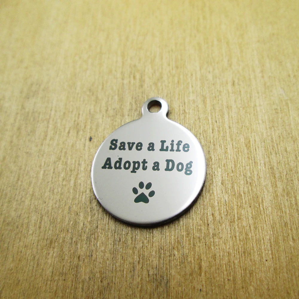 10 шт./партия-жена пожарного амулеты из нержавеющей стали лазерной гравировкой DIY