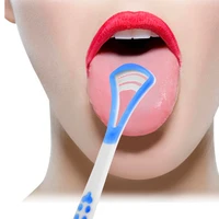 tongue brush cleaner oral care tongue scraper hygiene mouth tool durable plastic tongue cleaning tool remove tongue coat