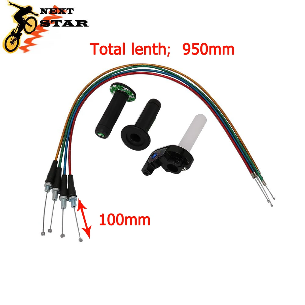 Универсальные ручки для мотоцикла трос дроссельной заслонки 950 мм Stoke Honda KTM Yamaha