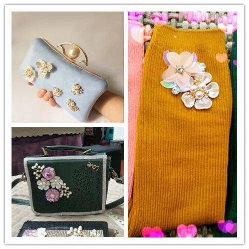 Meetee 10 шт. сплав Кнопка искусственная ракушка жемчуг аксессуары для волос