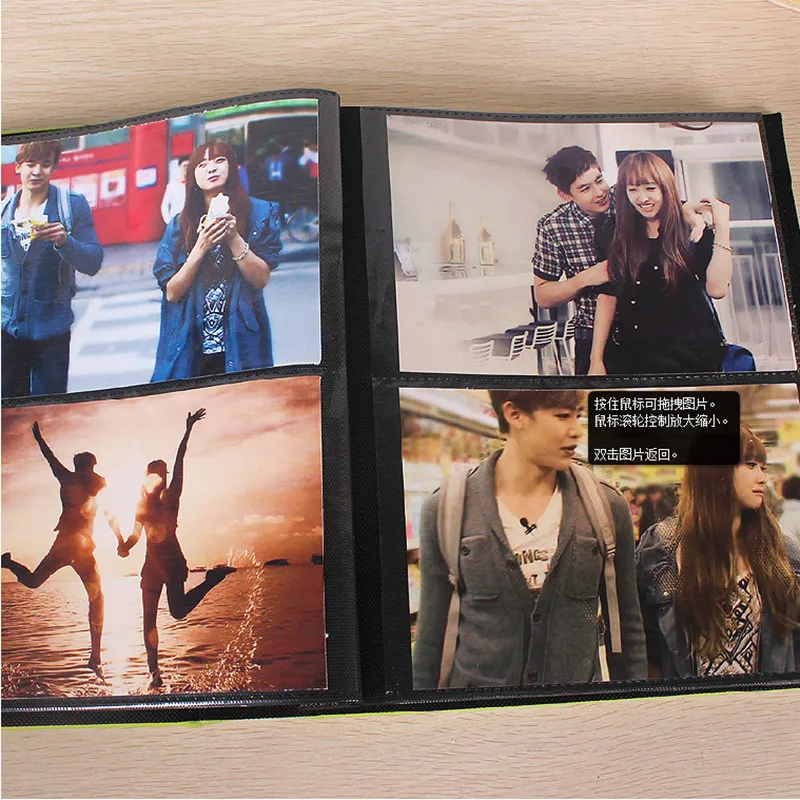 

Pu 7 Inch 200 pcs Photo Album Nordic Style Insert Album