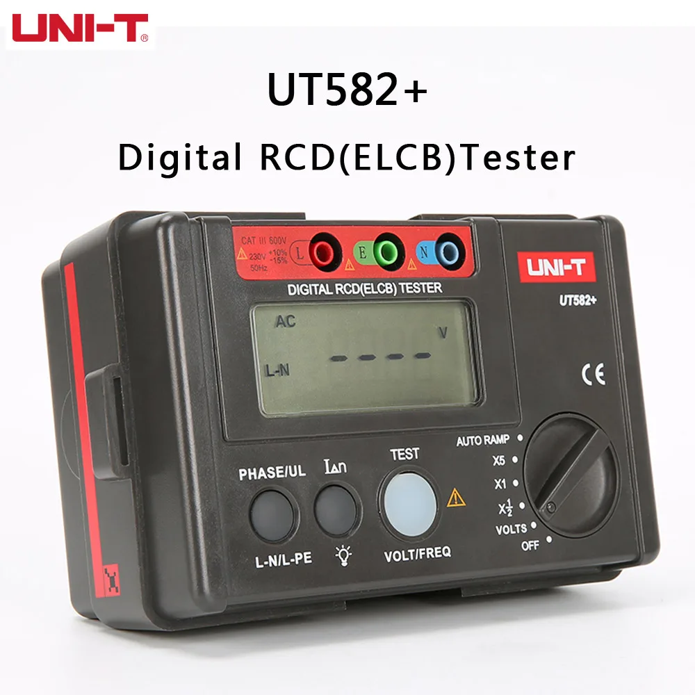 

UNI-T UT582 + цифровой RCD (УЗО) Тесты; Выключатель утечки Тесты er/Авто Напряжение, ток и частоту Тесты