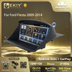 EKIY T7 QLED DSP Android автомобильное радио для Ford Fiesta 2009-2014 мультимедийный видеоплеер стерео навигация Carplay Blu-Ray IPS DVD