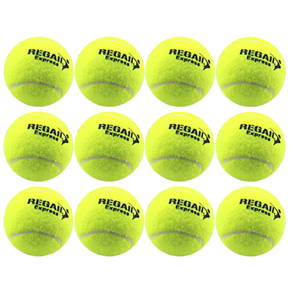 

12PCS Elastic Tennis Balls Training Tennis Balls for Sports Practice Outdoor