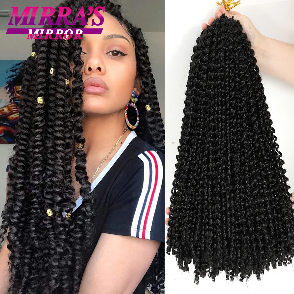 Passion Twist Hair 14/18/24 Inch Water Wave Synthetic Braids for Passion Twist Crochet Braiding Hair Goddess Locs Hair Extension