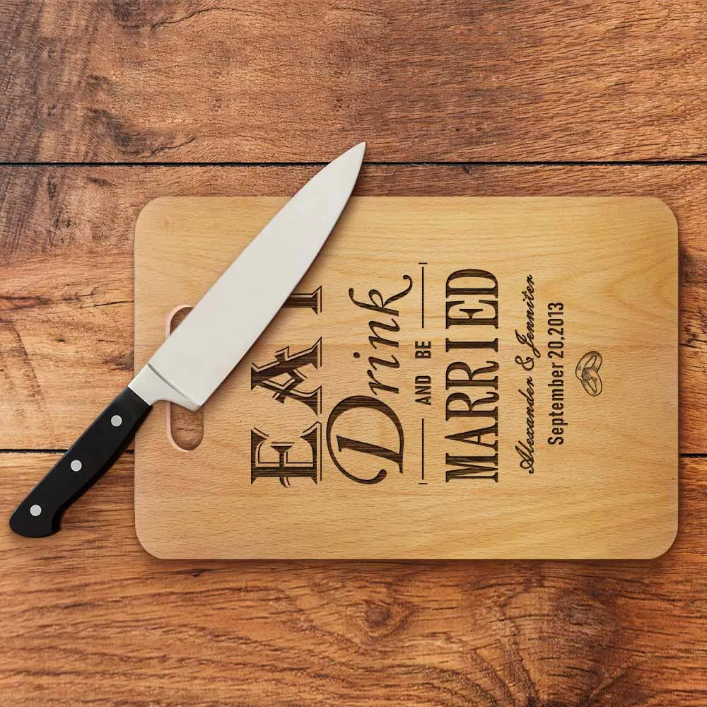 Есть пить и быть женатым на заказ выгравированы экологически чистые Разделочные