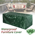 Зеленый водонепроницаемый открытый патио садовая мебель чехлы 210D Дождь Снег чехлы на стулья для дивана стол стул Пыленепроницаемый Чехол