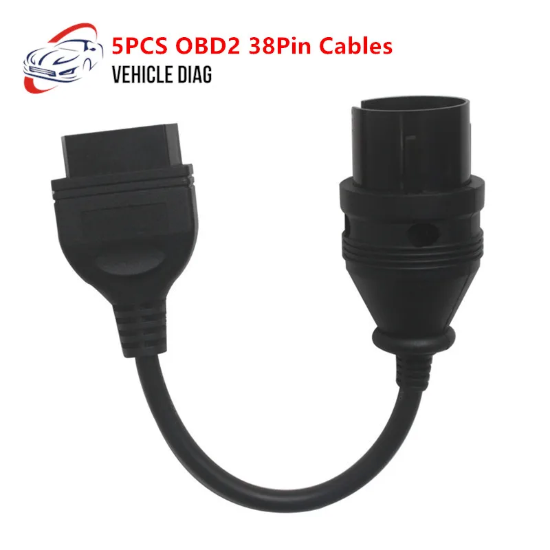 5 шт./лот 38 контактный кабель OBD для Mercedes OBD2 соединительные кабели Pin до 16Pin|Кабели и