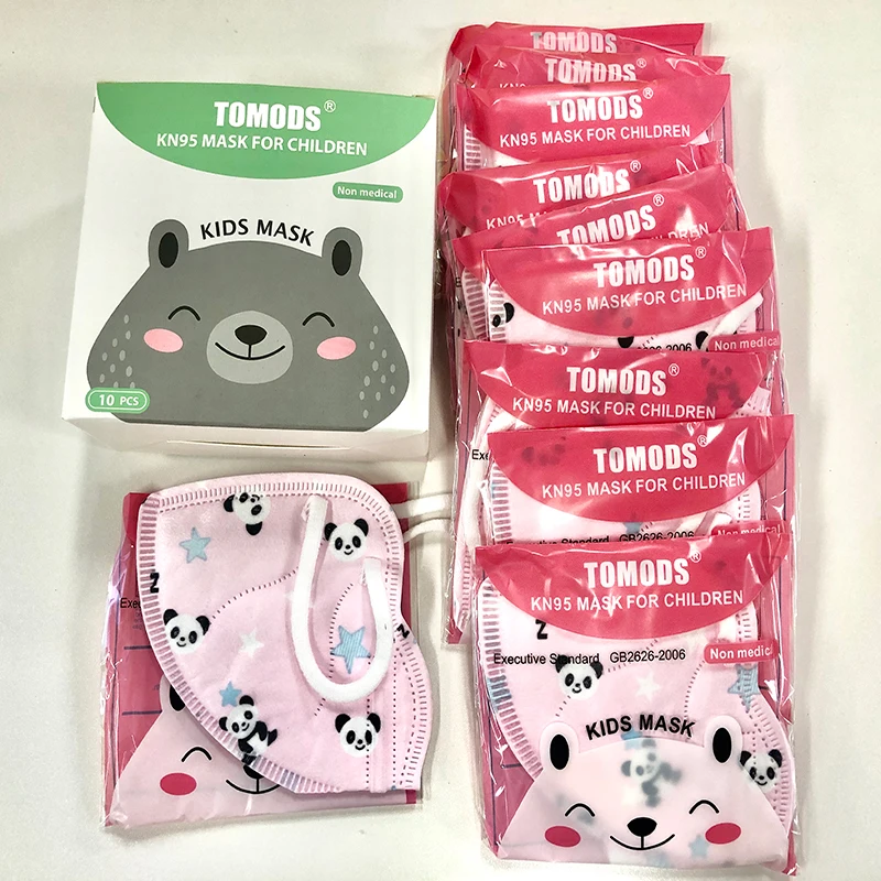 Детская разноцветная маска панда KN95 детская FFP2 для туши респиратор с фильтром