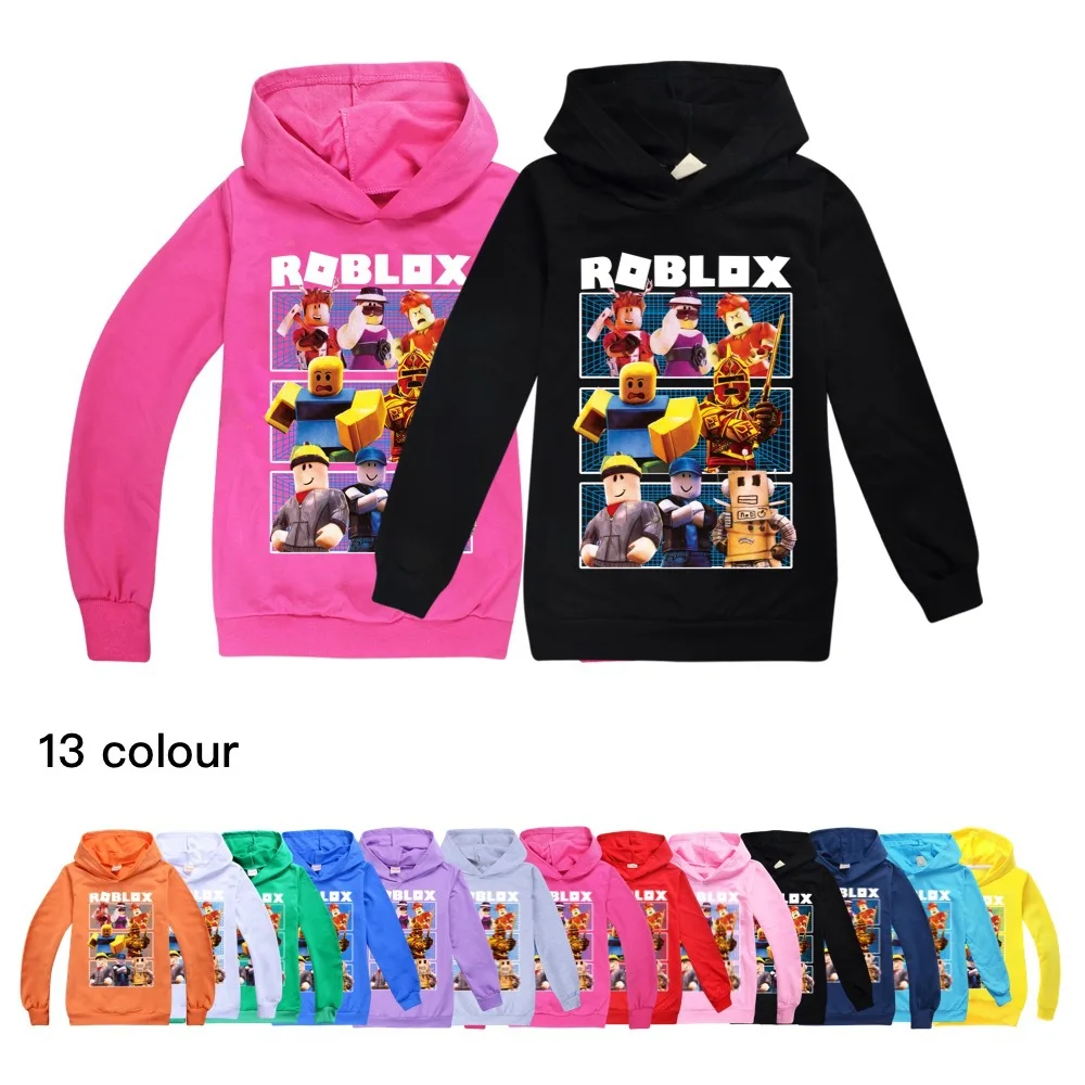

Robloxing Toddler Girl Fall Clothes 2021New Children's Hoodie Sweater Boys Long Sleeve Tops Kids Hooded Shirt Child T Shirt2-16Y