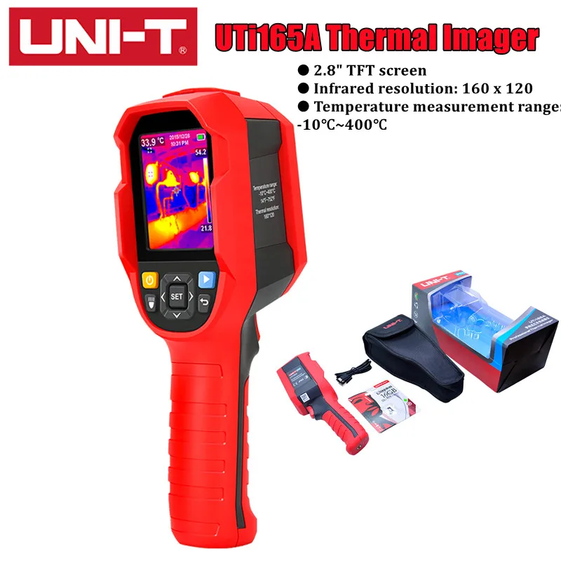 

UNI-T UTi165A Infrared Thermal Imager IP65 19200 Pixel Temperature Thermal Imaging Camera Scanner Electrical Inspection