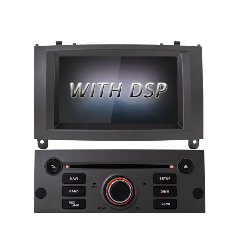 Gray (WITH DSP) LJDA 1 Din Восьмиядерный Авто Радио Android 9,0 автомобильный dvd-плеер для PEUGEOT 407 gps навигация аудио 4G+ 64G стерео Мультимедиа DSP - Цвет: Gray (WITH DSP)