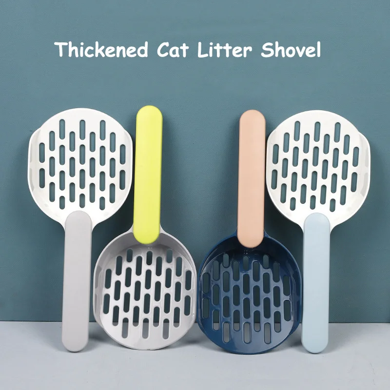 

Pet Cat Litter Shovel Thickened Plastic Durable Cats Pooper Scooper Instant Filter Kitty Litter Puppy Feces Pets Cleaning Tools