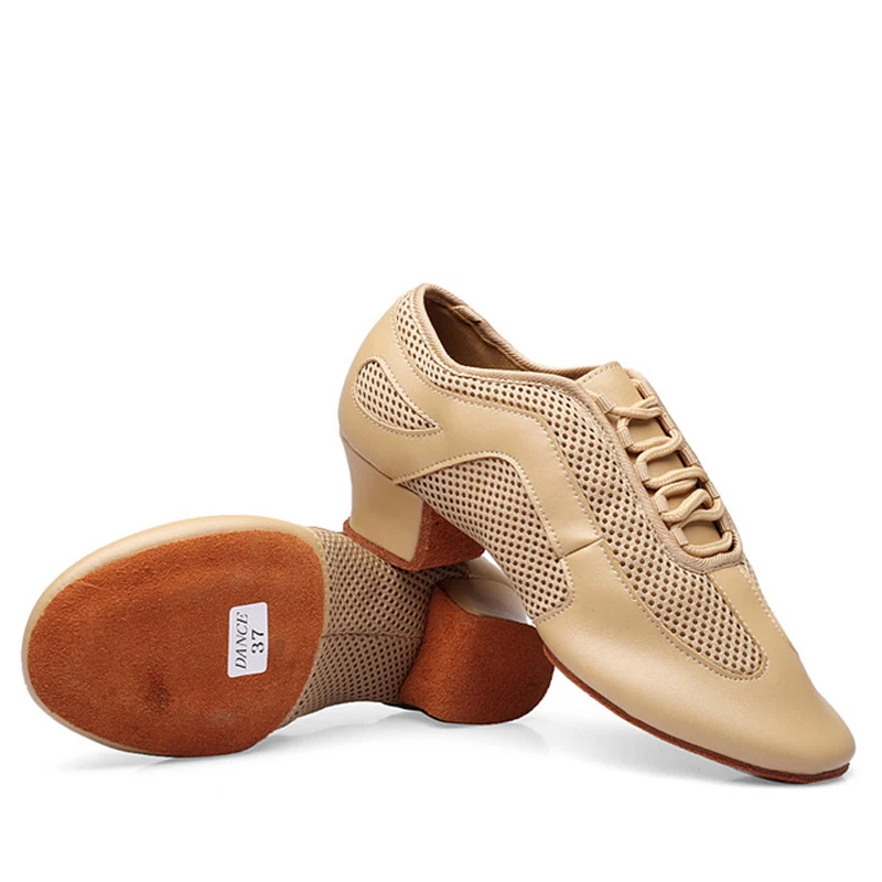 Туфли из ткани Оксфорд для мужчин и женщин кроссовки учителя танцев бальных