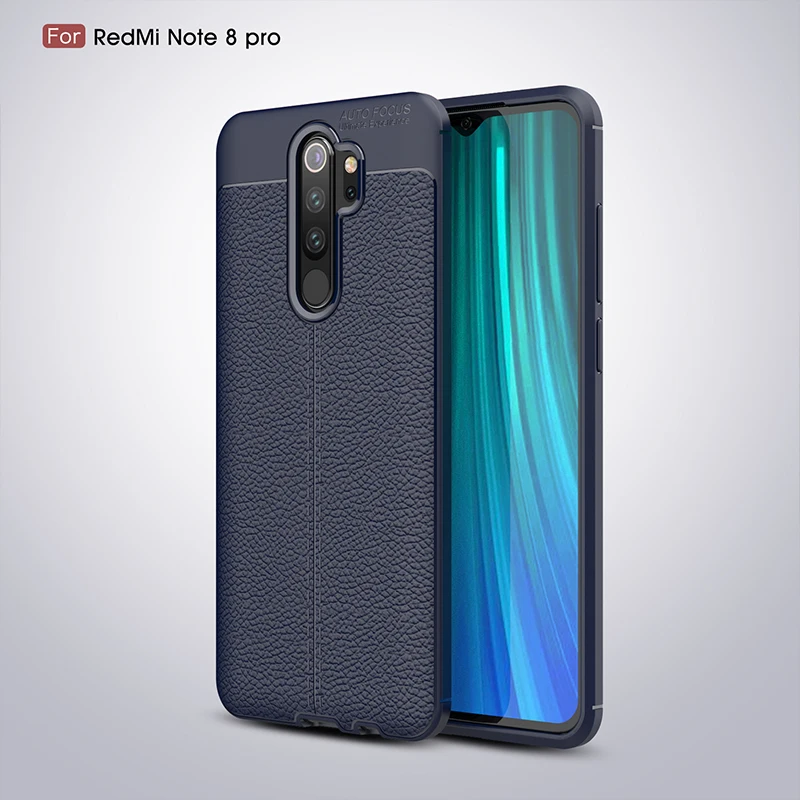 Leater чехол для Xiaomi Redmi Note 8 Pro Чехол силиконовый бампер мягкий чехол для телефона для Redmi Note 8 8 Pro глобальная версия - Цвет: Синий