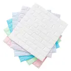 Настенные 3D наклейки с имитацией кирпичной кладки, декоративная панель для спальни, самоклеящиеся обои для гостиной, кухни, фона для ТВ, украшение для дома